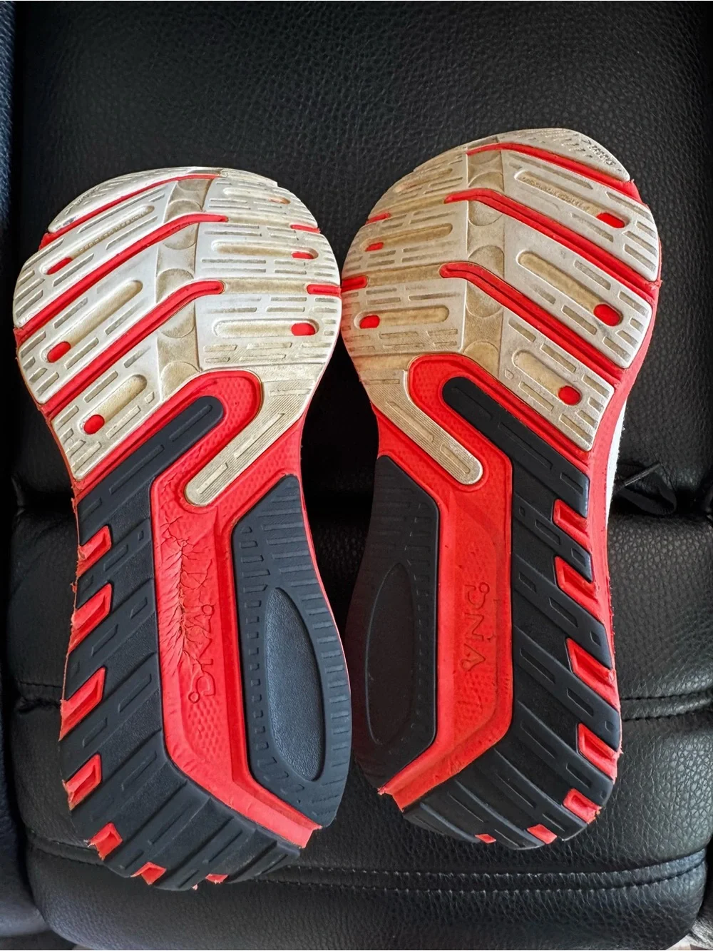 Brooks Women’s Athletic Shoes — Light Gray with Red and Black